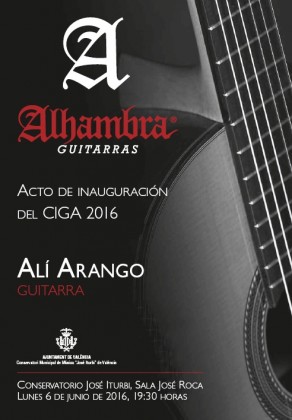 Acto Inauguración CIGA 2016 y Concierto de Alí Arango