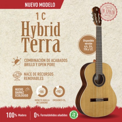 Guitarras Alhambra lanza al mercado el nuevo modelo 1 C HT (Hybrid Terra)