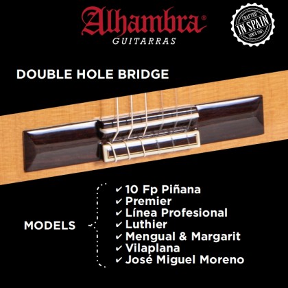 Why a bridge with double holes for the strings?